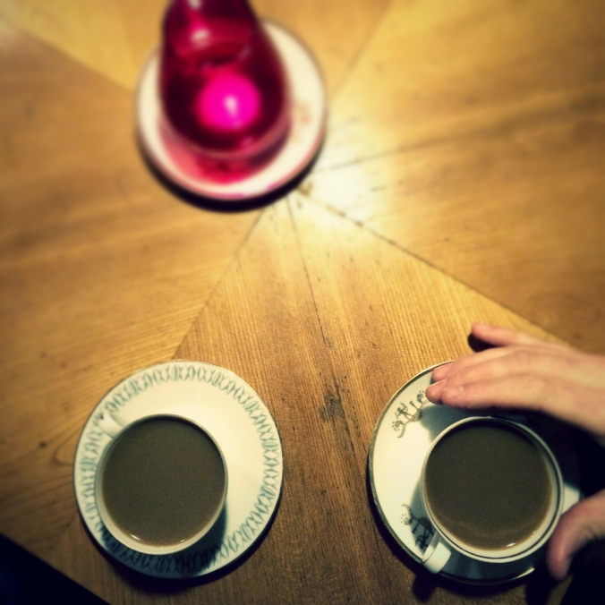 Two little birds - kaffe ovanifrån